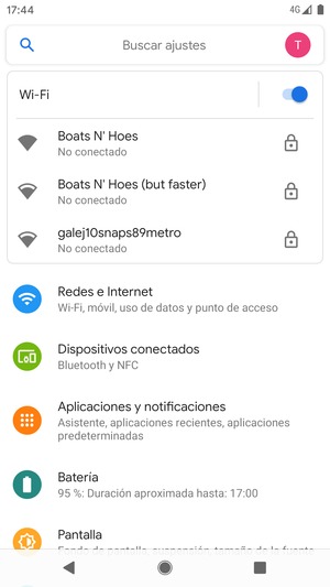Seleccione la red inalámbrica a la que desea conectarse