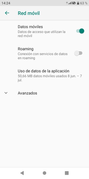 Seleccione Avanzados