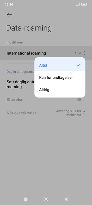 Vælg din foretrukne mulighed