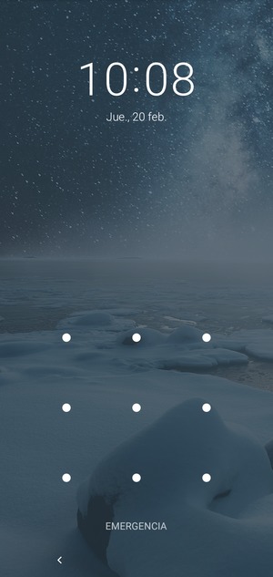 El teléfono ha sido asegurado con un bloqueo de pantalla