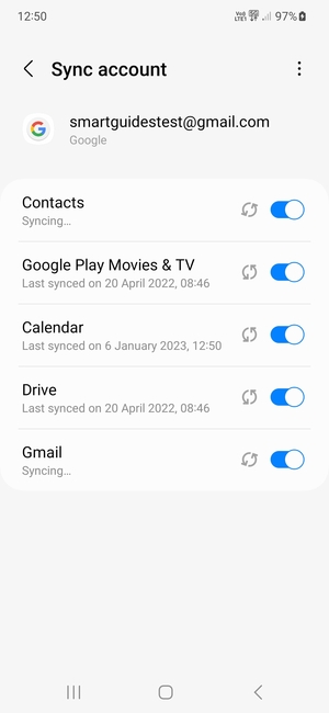 Your information will be synchronised
