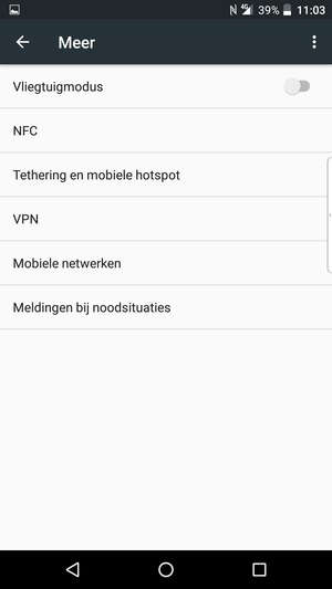 Selecteer Mobiele netwerken