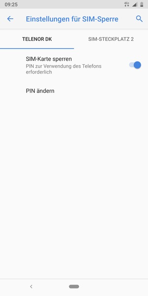 Wählen Sie Public und PIN ändern