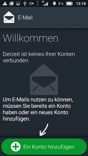 Wählen Sie Ein Konto hinzufügen