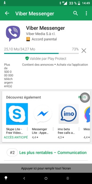 Veuillez attendre la fin de la procédure d'installation