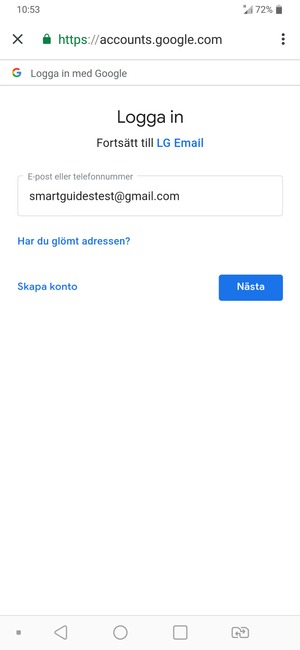 Välj Nästa