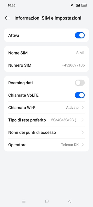Seleziona Nomi dei punti di accesso