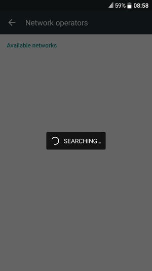 Wait for the search to finish