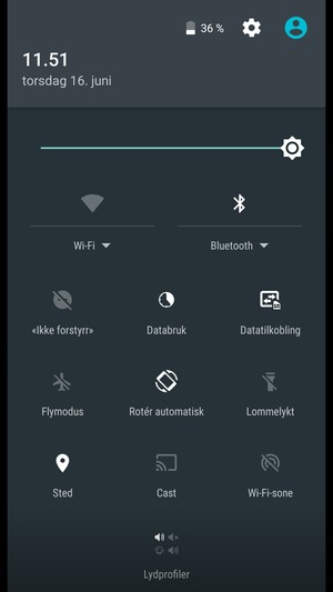 Slå av Wi-Fi og Bluetooth