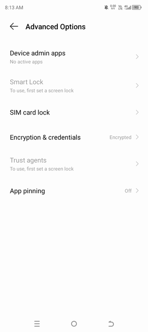 Select SIM card lock