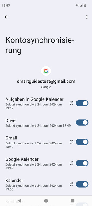 Wählen Sie die Menü-Taste