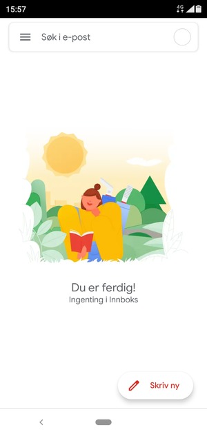 Kontoen er klar til bruk