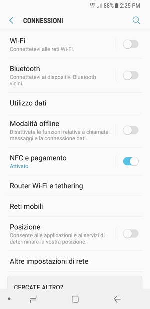 Seleziona Reti mobili