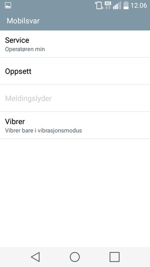 Velg Oppsett