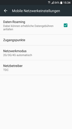 Schalten Sie Daten-Roaming an oder aus