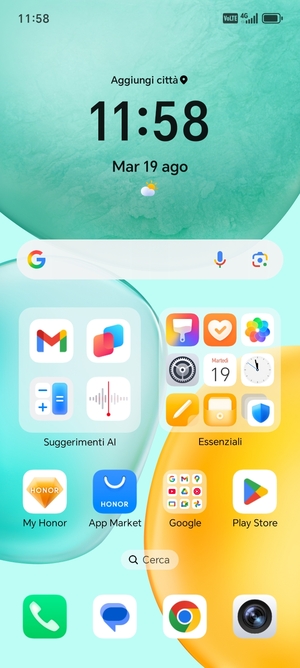 Seleziona Impostazioni