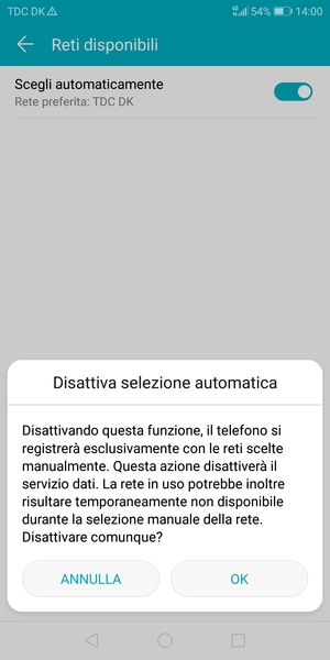 Seleziona OK
