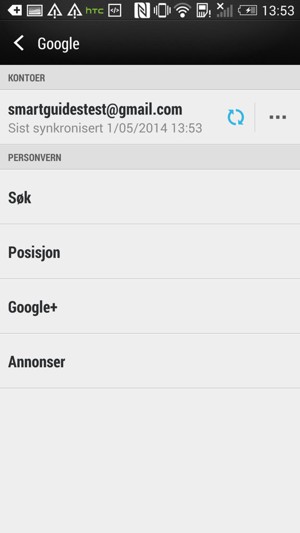 Velg kontoen din