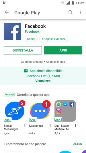 Seleziona APRI