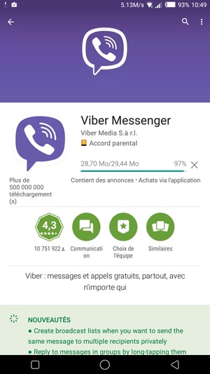 Veuillez attendre la fin de la procédure d'installation