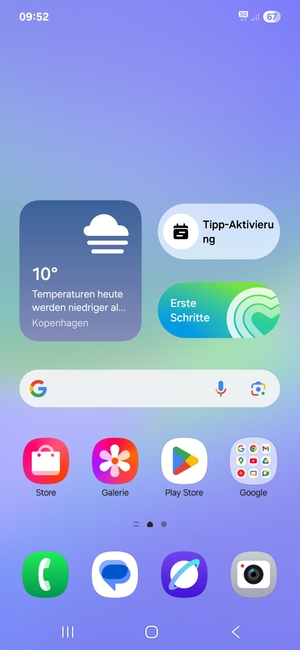 Streichen Sie nach oben