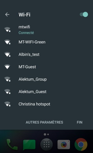 Désactiver Wi-Fi