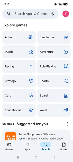 Select the Search bar