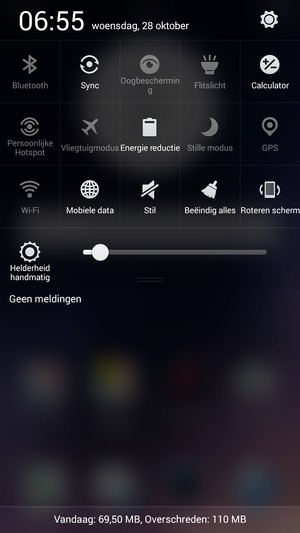 Schakel Energie reductie in
