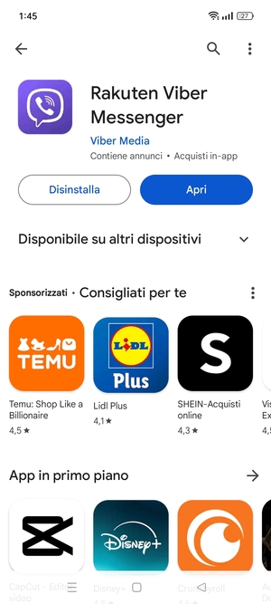 Seleziona Apri