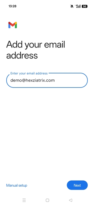 Enter your Email address and select Next