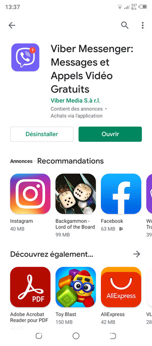 Sélectionnez Ouvrir