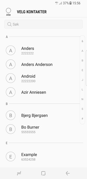 Kryss av i Alle avkrysningsboksen