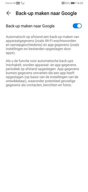 Selecteer de Terug-knop