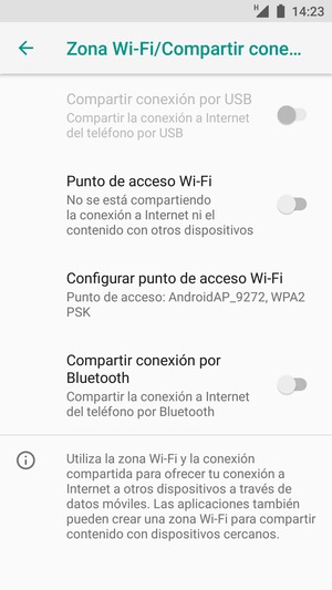 Seleccione Configurar punto de acceso Wi-Fi