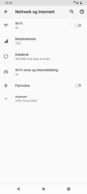 Velg Wi-Fi