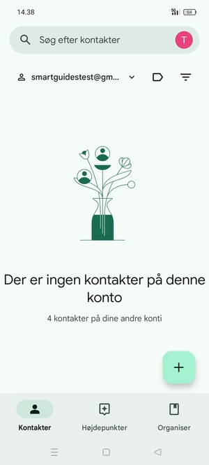 Vælg Organiser