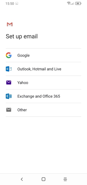 Select Outlook, Hotmail and Live