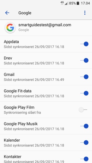 Vælg Menu-knappen