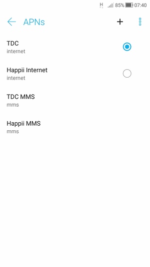 Select the Menu button