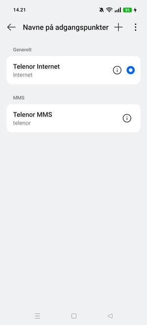 Vælg Menu-knappen
