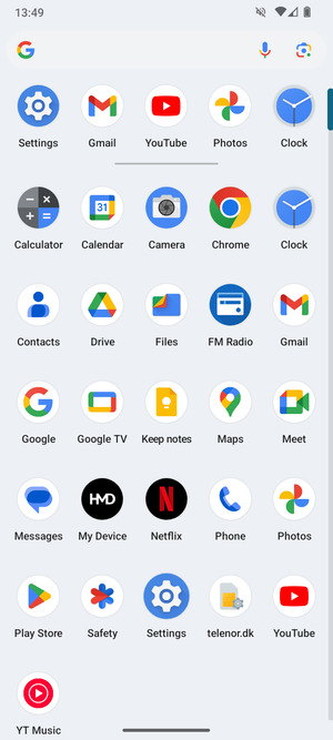 Select Settings