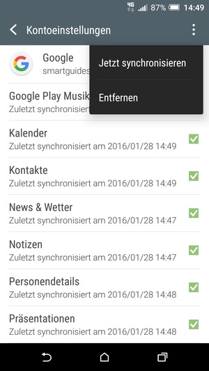 Wählen Sie Jetzt
synchronisieren