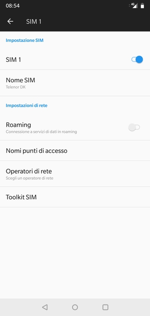 Seleziona Nomi punti di accesso