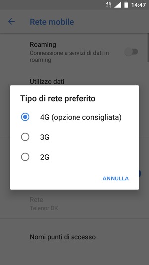 Seleziona la tua opzione preferita