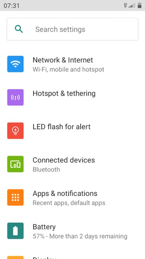 Select Network & Internet
