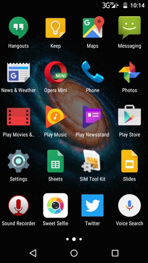 Scroll to and select Settings
