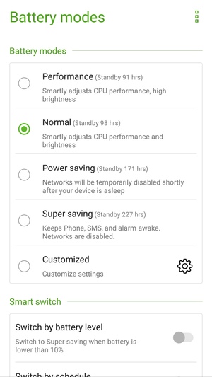 Select Power saving