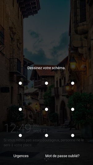 Votre téléphone est maintenant sécurisé par un écran de verrouillage