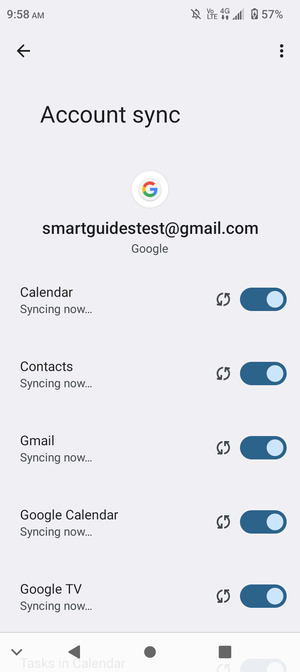 Your contacts from Google will now be synced to your ZTE
