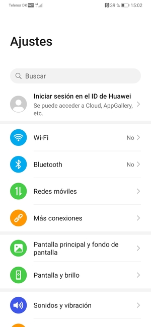 Seleccione Redes móviles